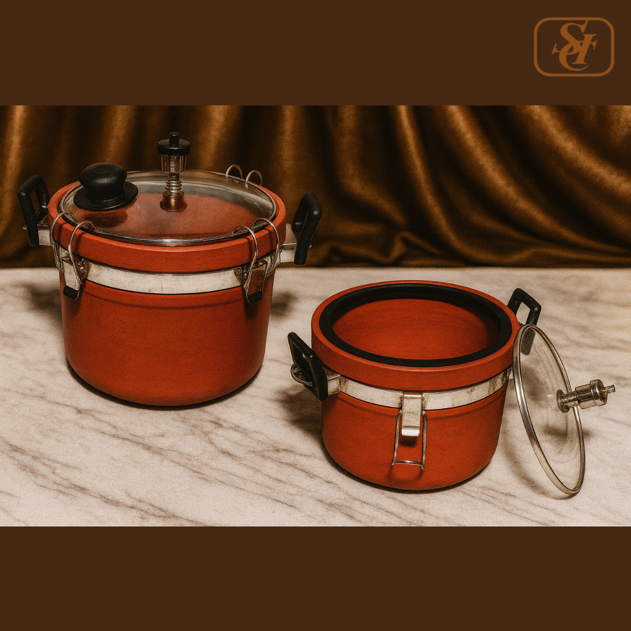 PRESSURE COOKER WITH GLASS LID