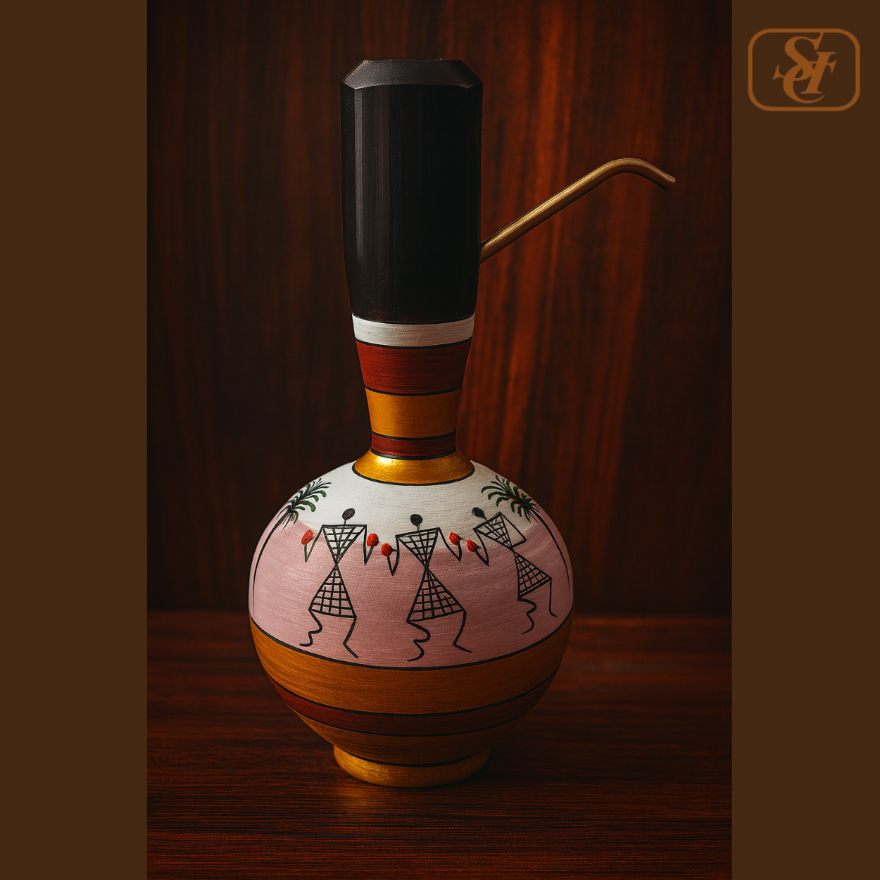 SURAHI PAINTING WITH WATER DISPENSER