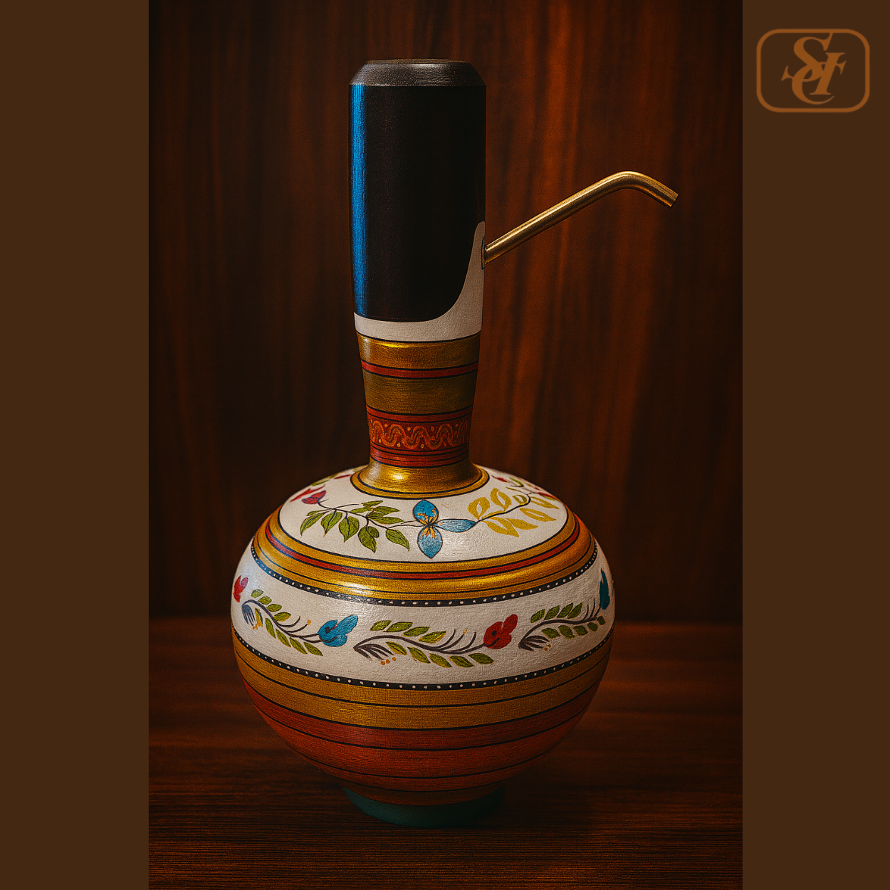 SURAHI PAINTING WITH WATER DISPENSER