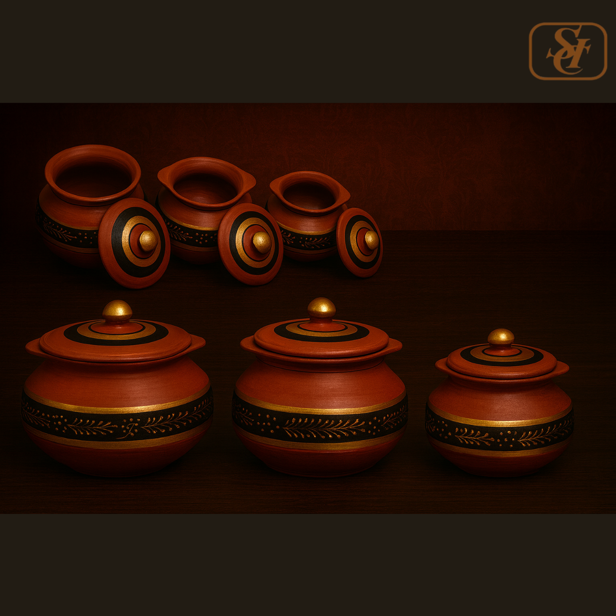 KAAN TAMEDA SET GOLDEN PAINTING