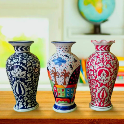 3 Pcs Multi colored Vase