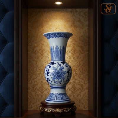 Blue-White Showpiece Vase