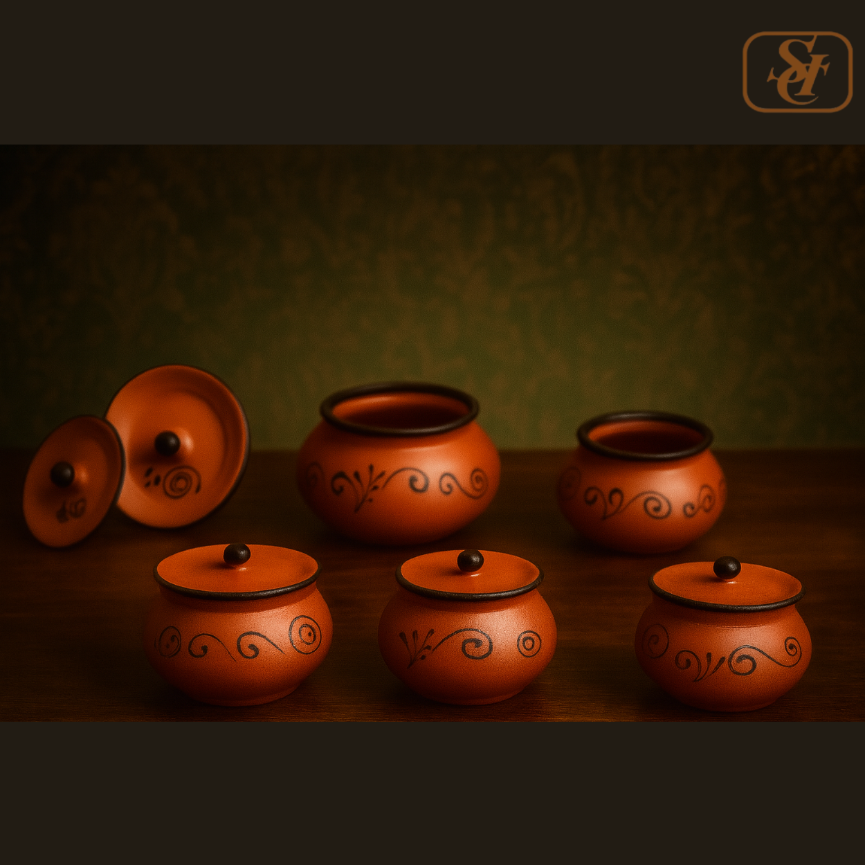 ROUND HANDI SET GLAZED