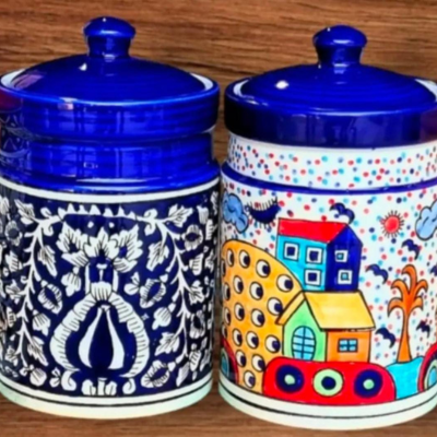 Blue Rajasthani Designed Pottery