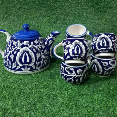 Cobalt Blue Crafted Tea Set