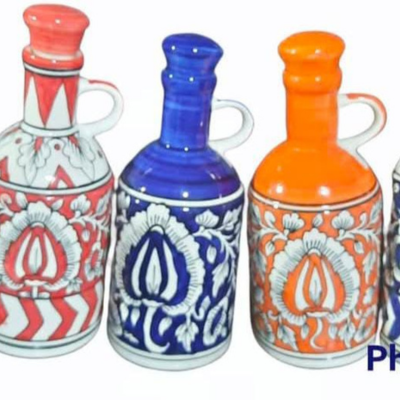 Colored Pottery Bottle