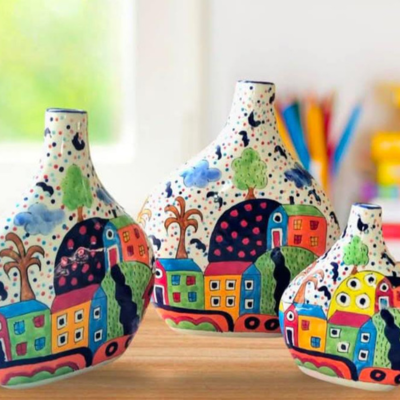 Funky Colored Flasks Design