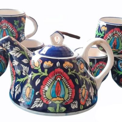 Multi Colored Tea Set