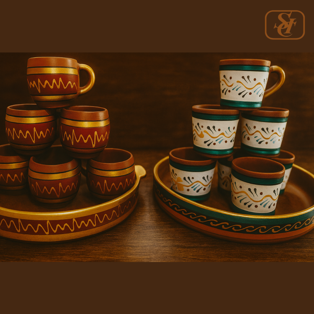 CLAY TEA CUP SET