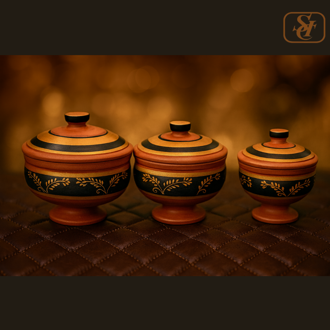 STAND DONGA WITH GOLDEN PAINTING