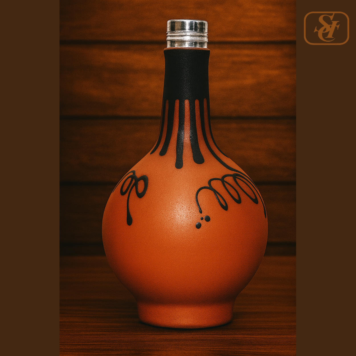 SURAI BOTTLE GLAZED STEEL CAP