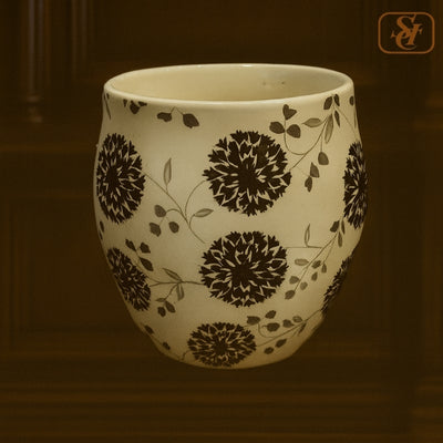 Black Flower Printed