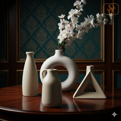 White Famous Flower pots