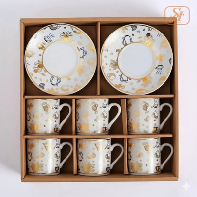 6 Pcs Stylish Printed