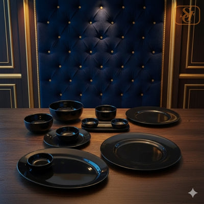 Black Color Table Set